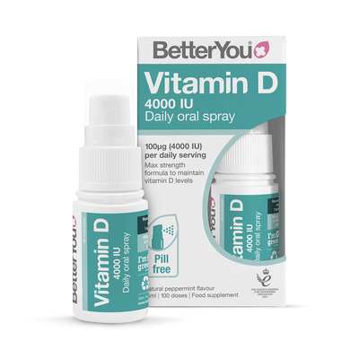 Holland & Barrett BetterYou Spray Buccal Vitamine D Menthe Poivrée 15ml - Achetez en ligne sur McGrocer