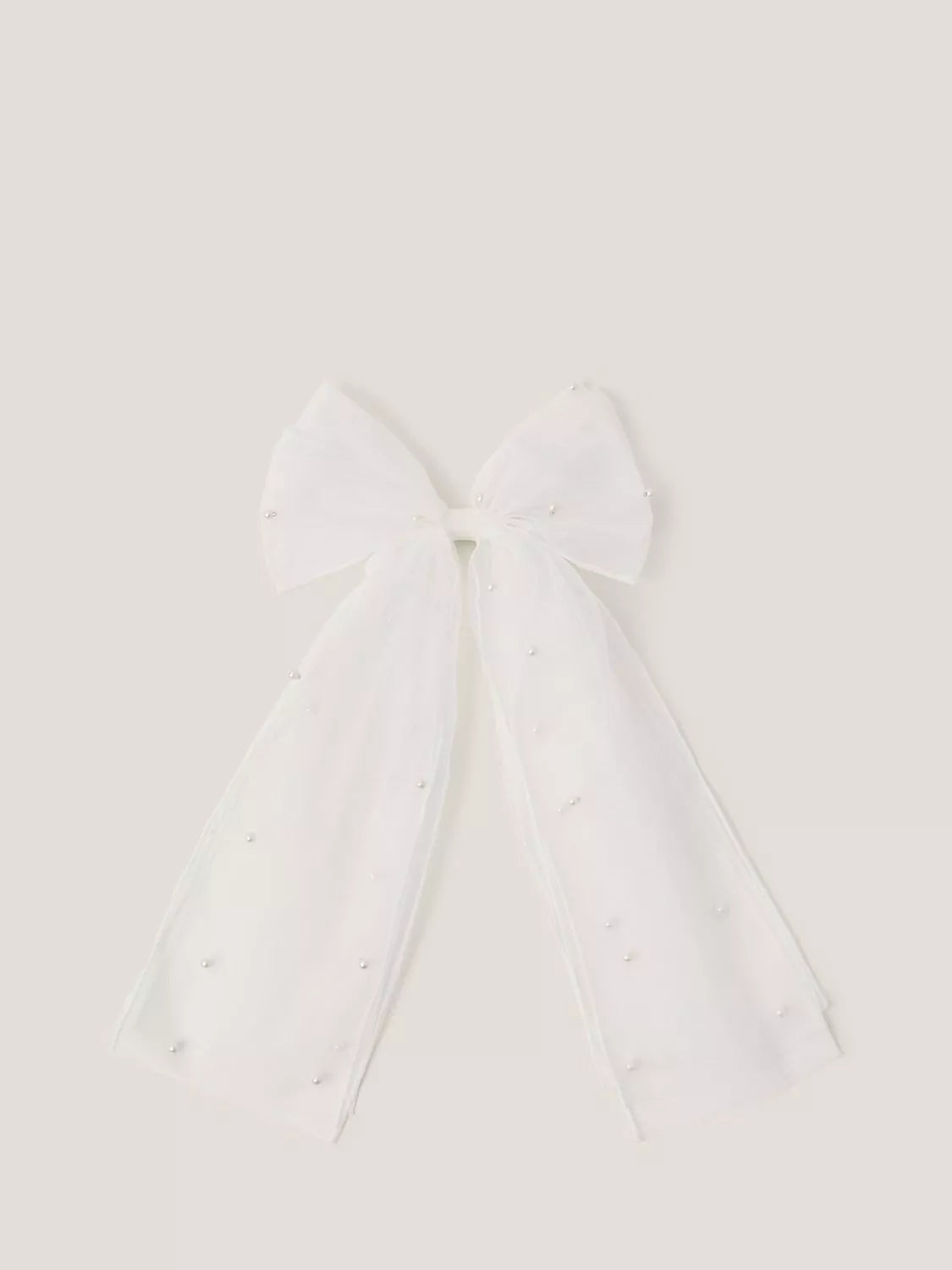 Monsoon kids pearl bow hair clip white, imported from the UK