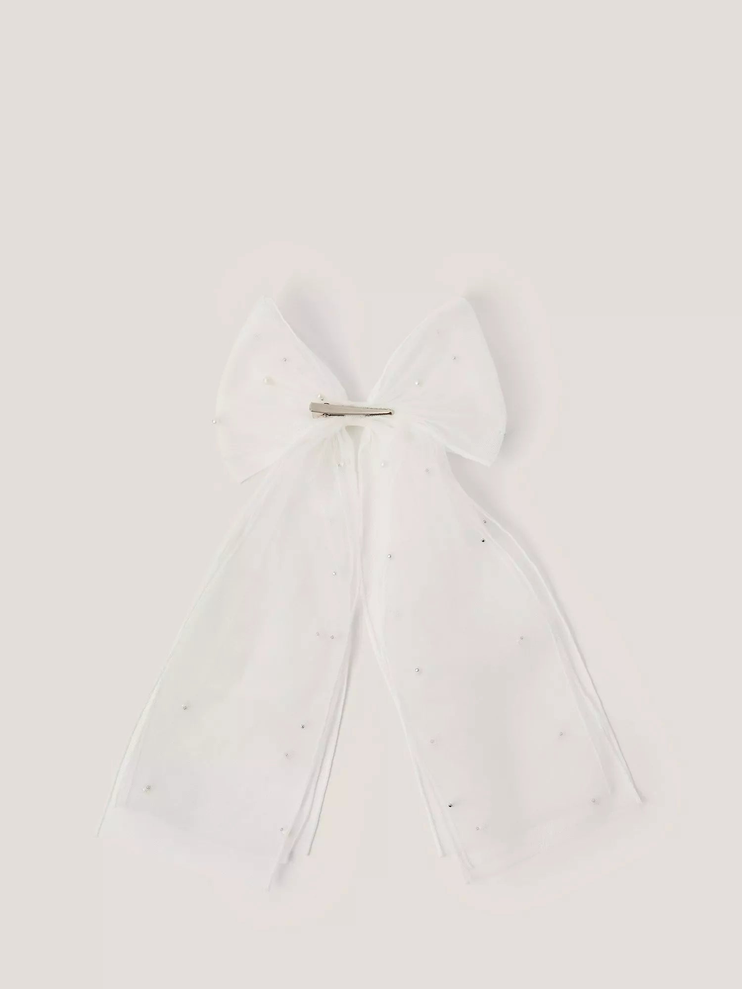 Monsoon kids pearl bow hair clip white, imported from the UK