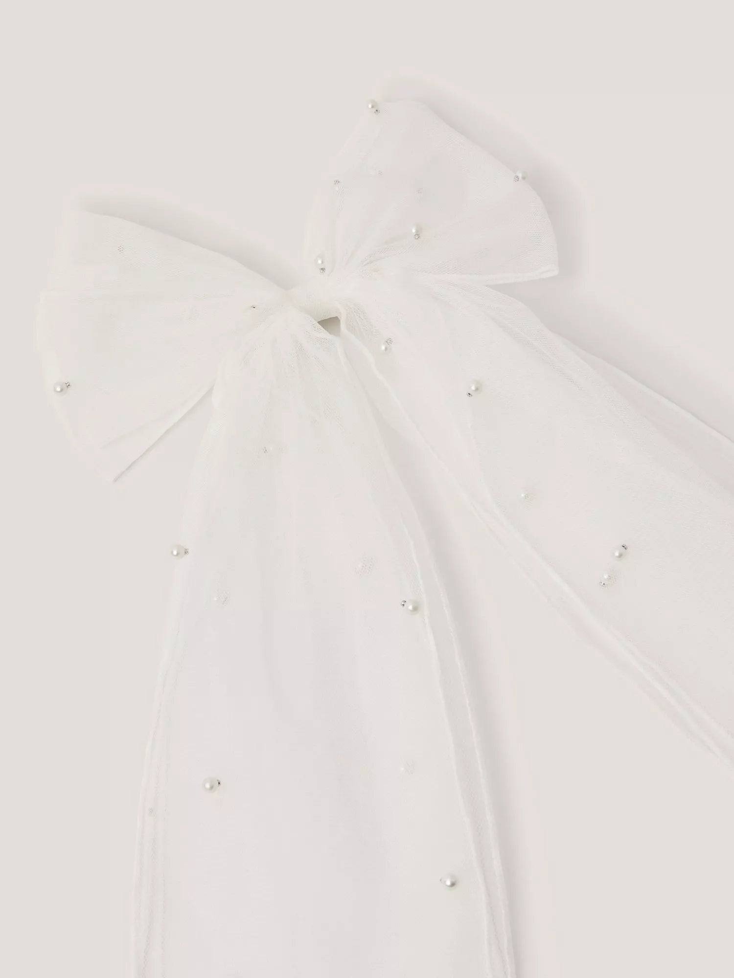 Monsoon kids pearl bow hair clip white, imported from the UK