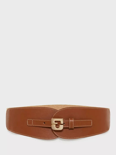 John Lewis Gerard Darel Olympe Obi Pure Leather Belt, Cognac- Buy online at McGrocer