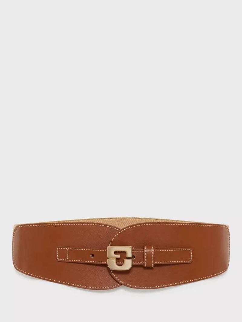 Gerard Darel cognac leather belt Olympe Obi (British brand)