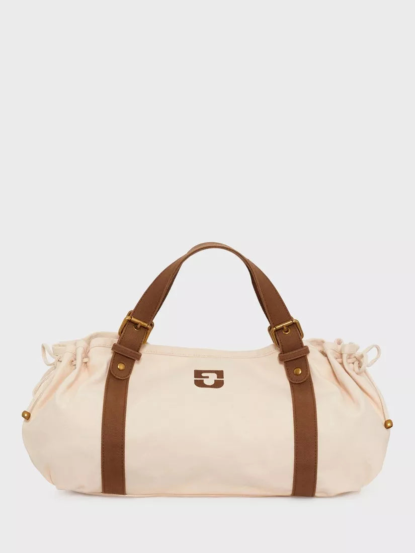 Gerard Darel grab bag contrast strap ecru brown, UK version