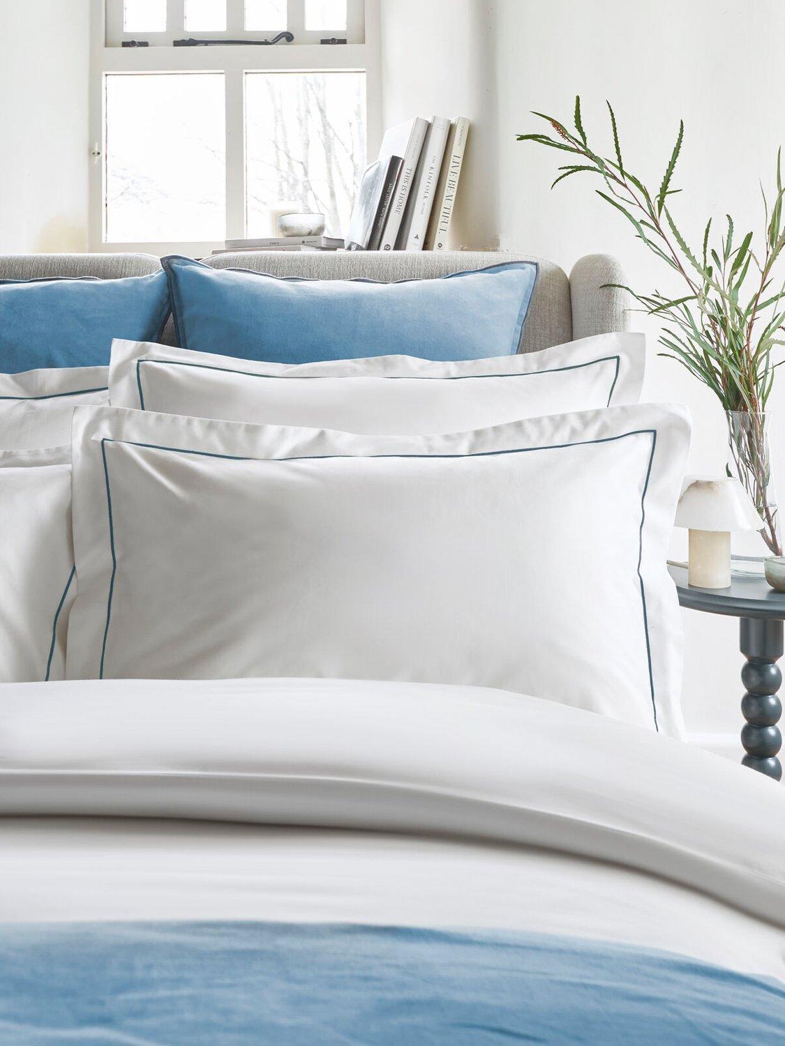 Christy temperature balancing 500 thread count sateen bedding, imported from the UK