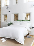 Christy temperature balancing 500 thread count sateen bedding, imported from the UK