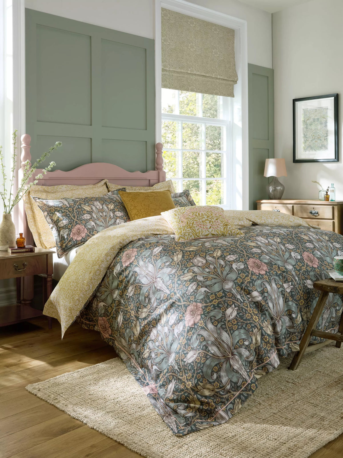 William Morris At Home duvet cover set Spring Thicket double, UK version