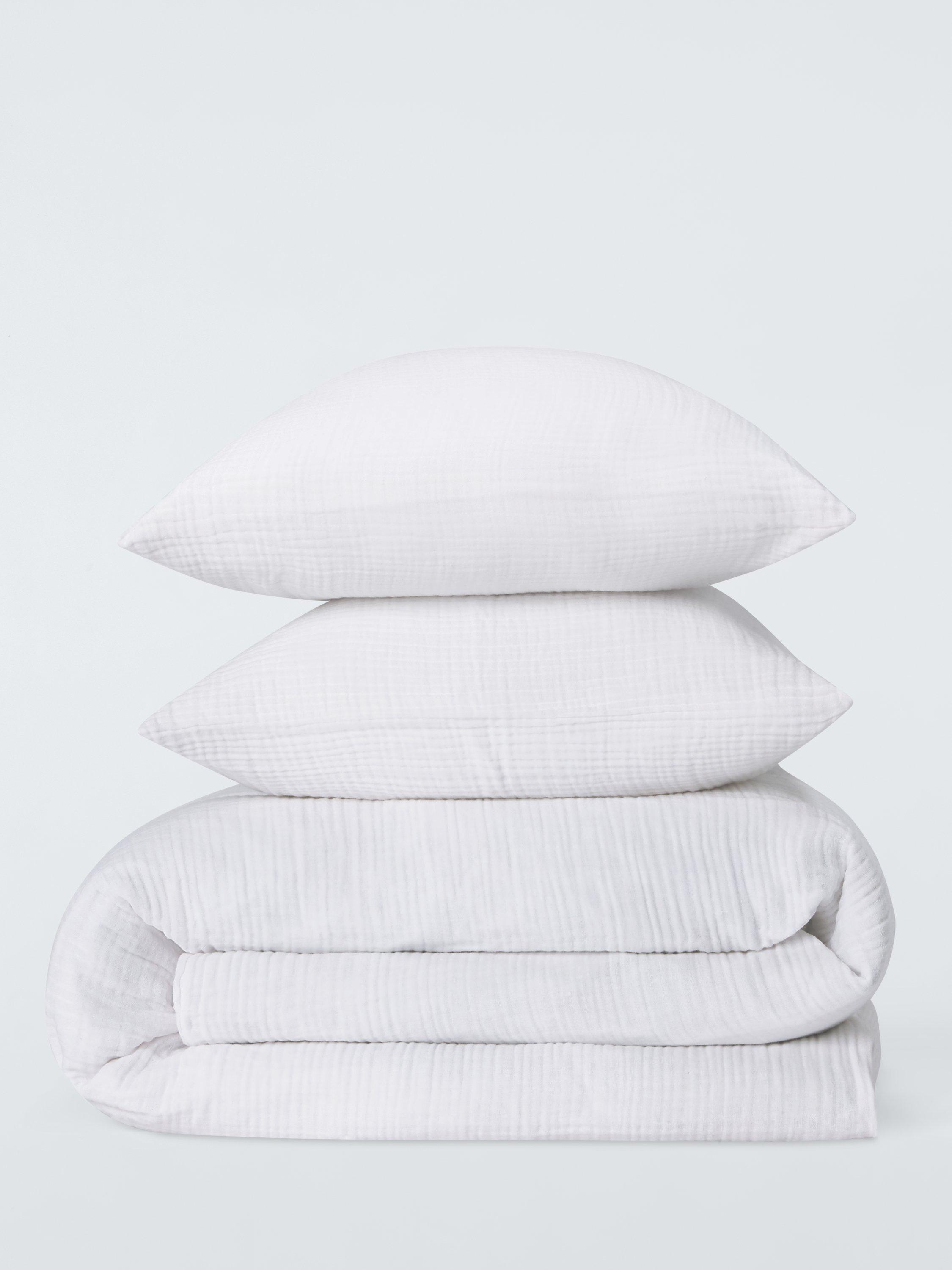 John Lewis 250 thread cotton muslin duvet cover set (British brand)
