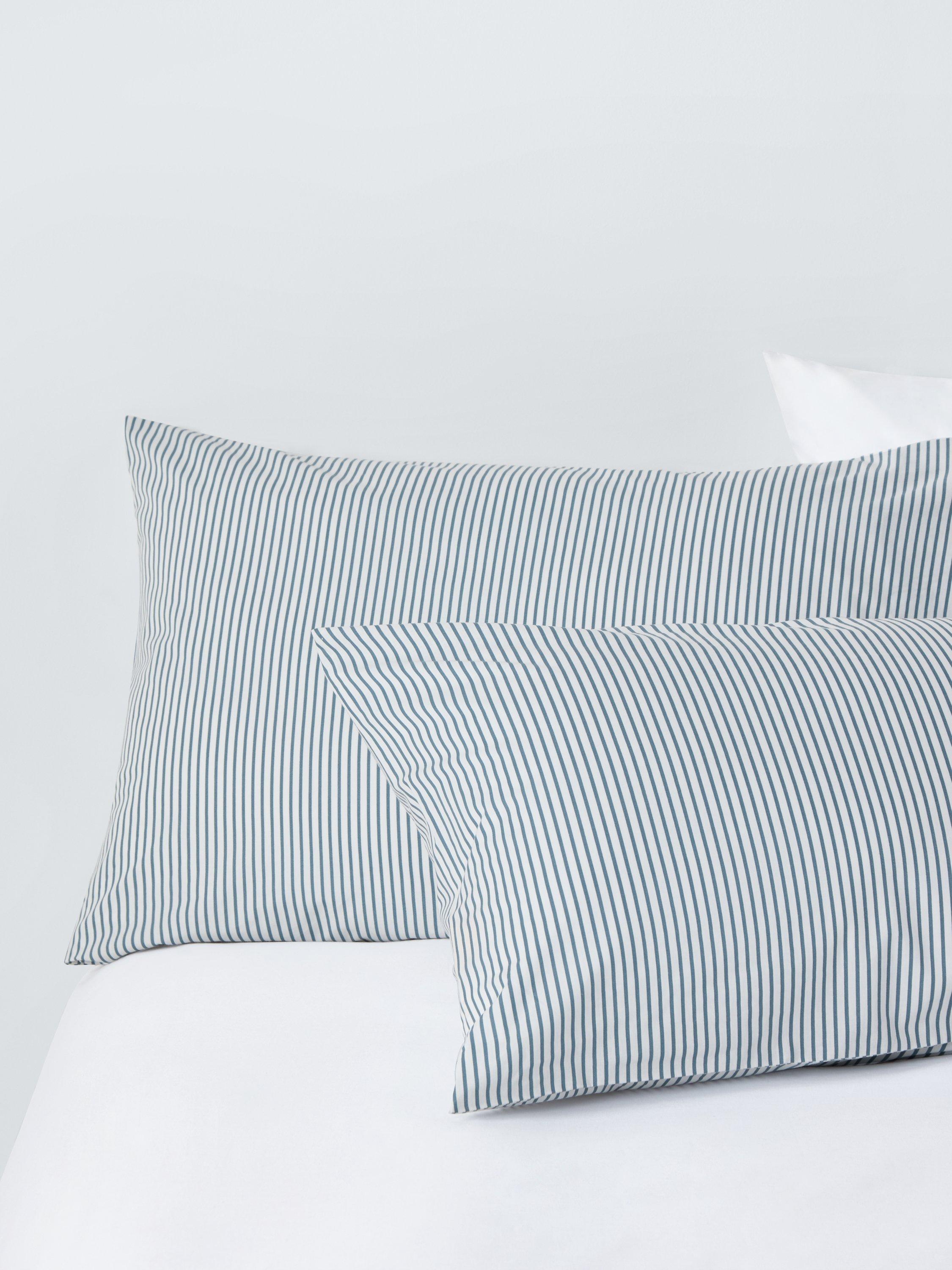 John Lewis cotton-rich stripe duvet cover set double, UK version