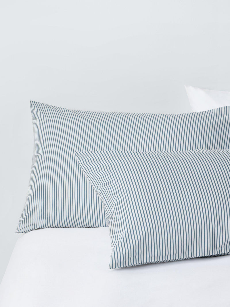 John Lewis cotton-rich stripe duvet cover set double, UK version