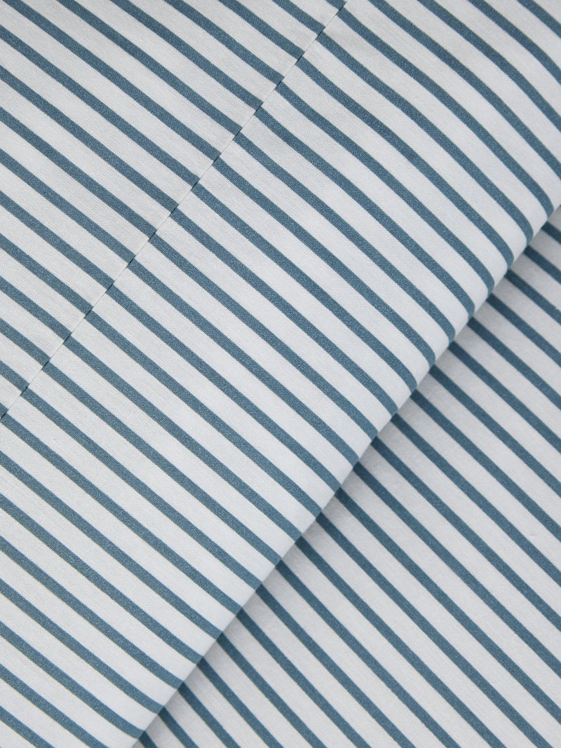 John Lewis cotton-rich stripe duvet cover set double, UK version