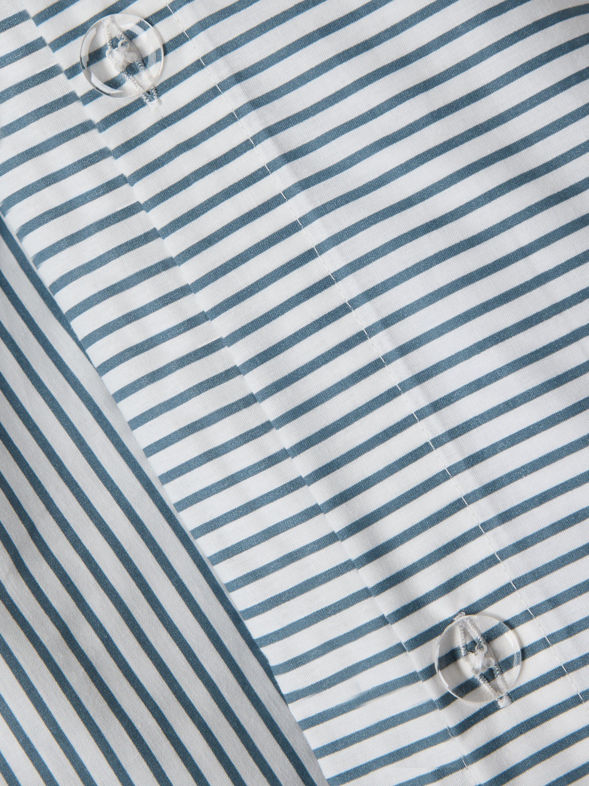 John Lewis cotton-rich stripe duvet cover set double, UK version