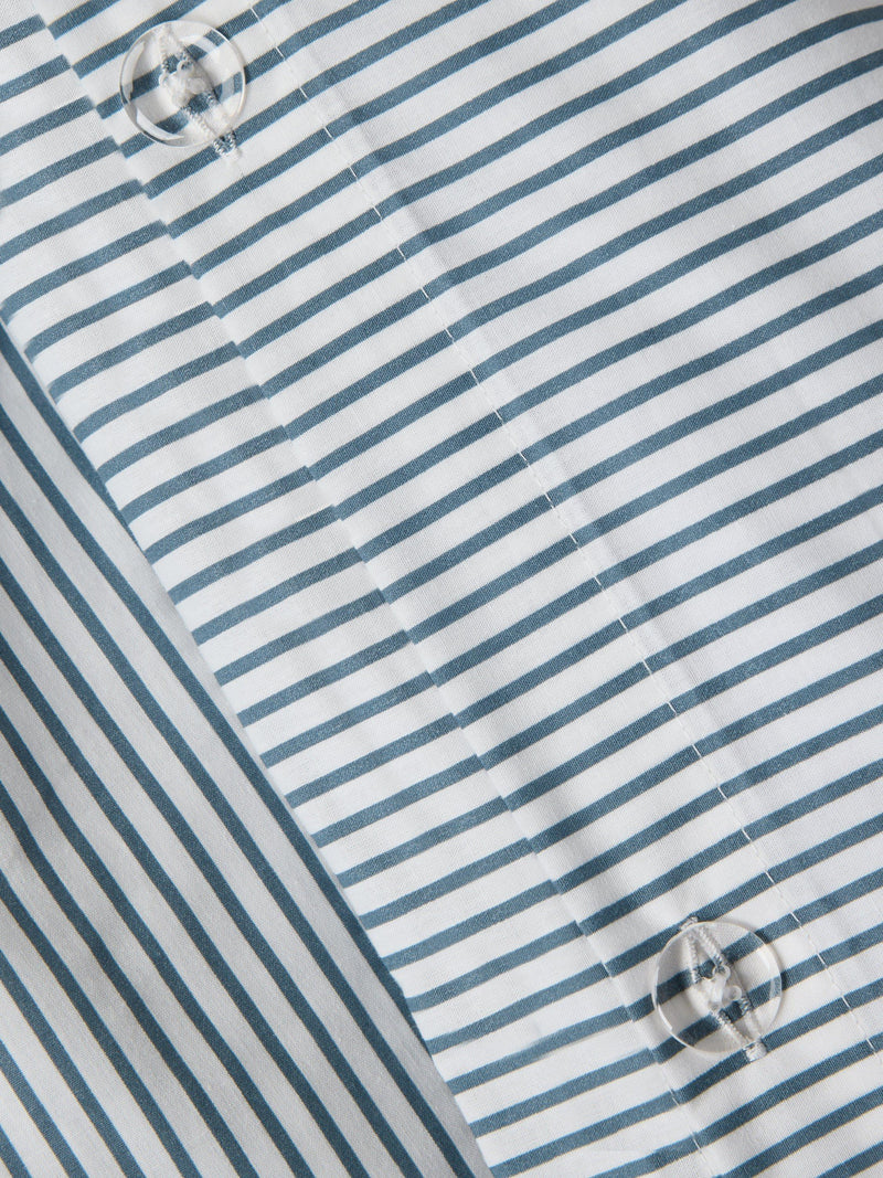John Lewis cotton-rich stripe duvet cover set double, UK version