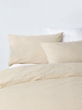 John Lewis Cotton Rich Skinny Stripe Duvet Cover Set, Butter, Single Set