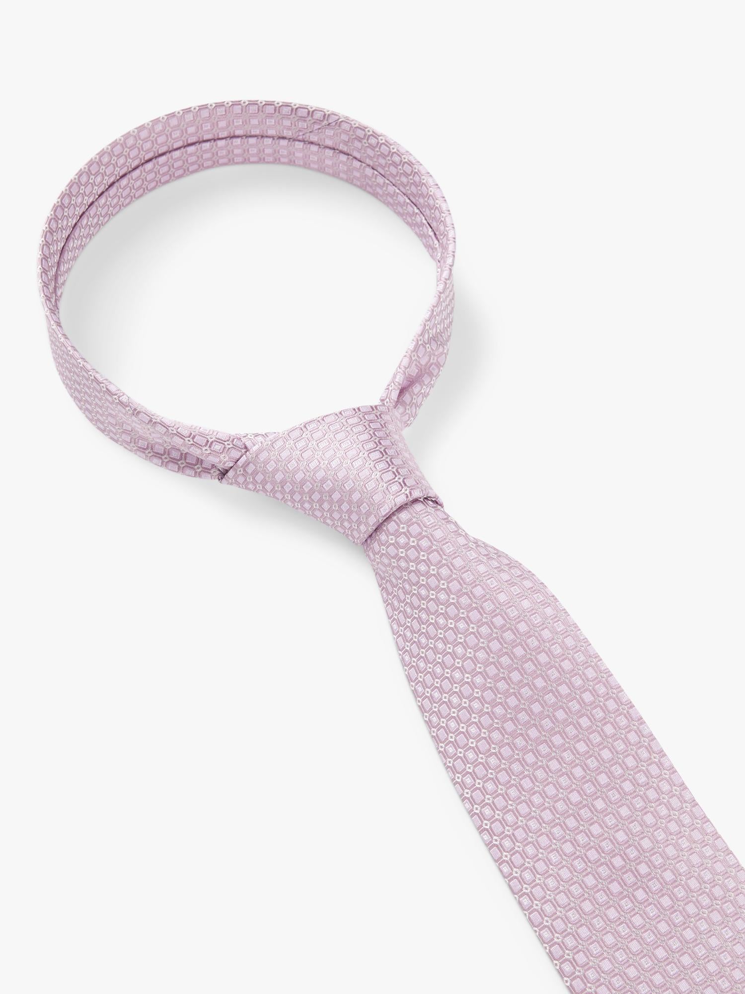 BOSS Black Heritage silk blend tie Open Purple - British product