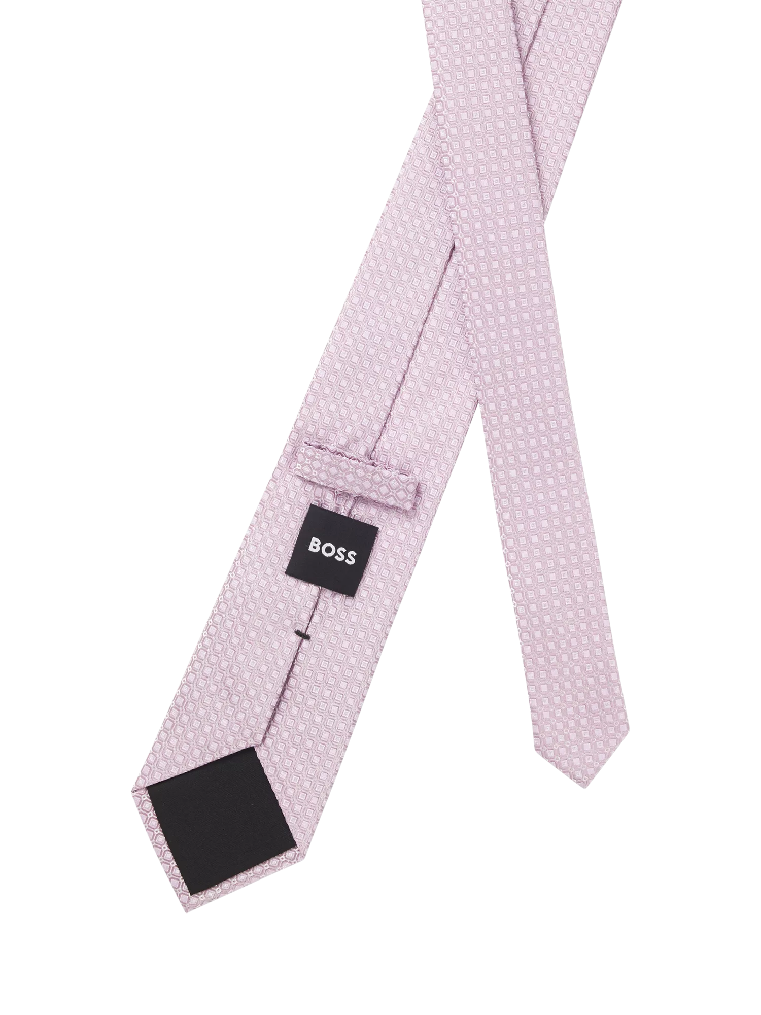 BOSS Black Heritage silk blend tie Open Purple - British product