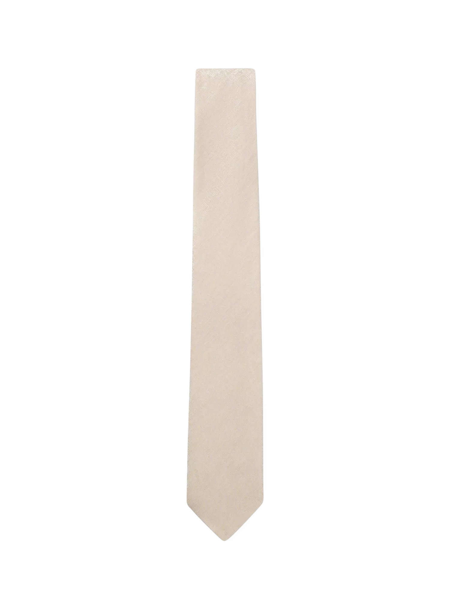 HUGO BOSS plain beige tie, UK version