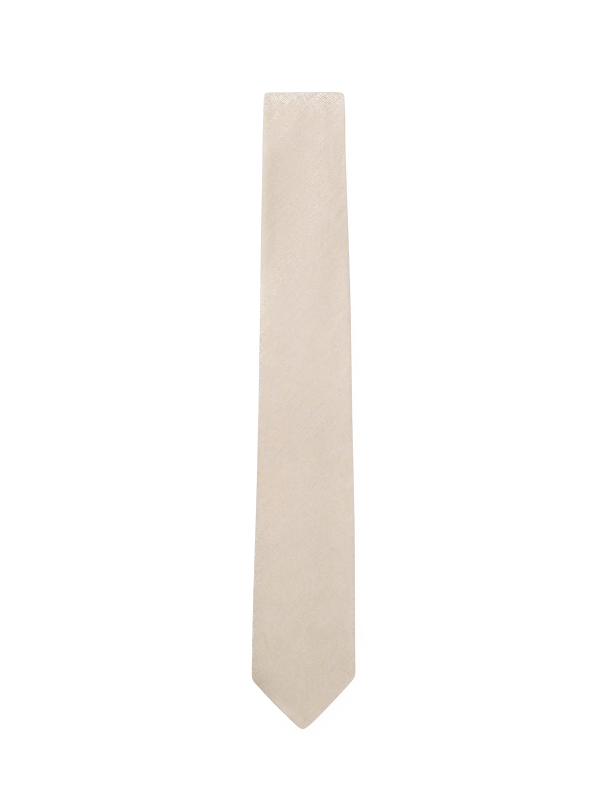 HUGO BOSS plain beige tie, UK version