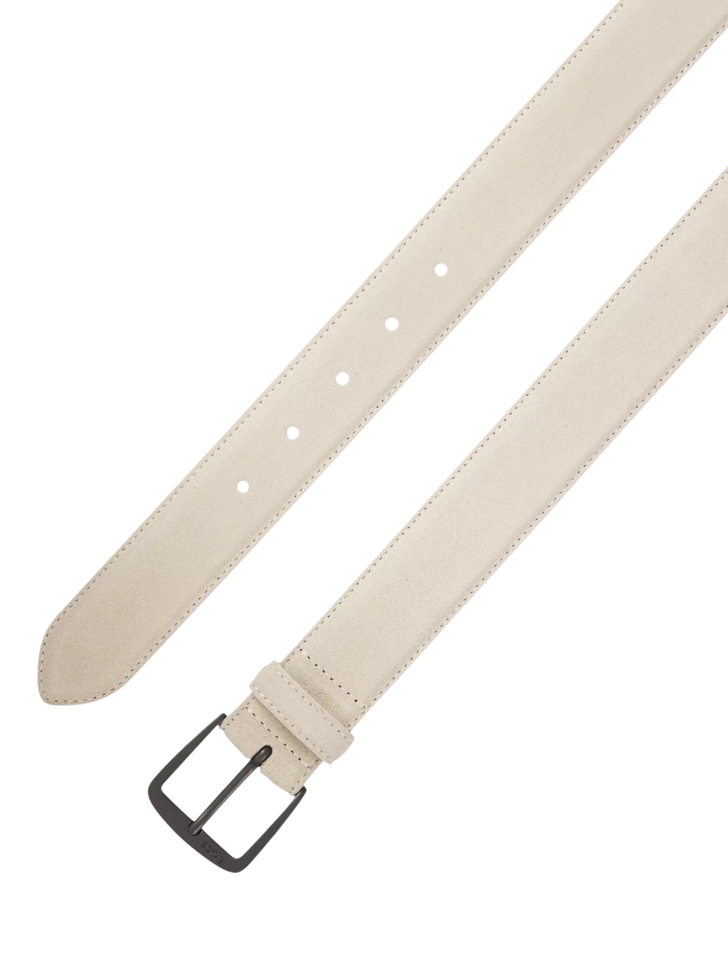 HUGO BOSS suede belt Open White - British product