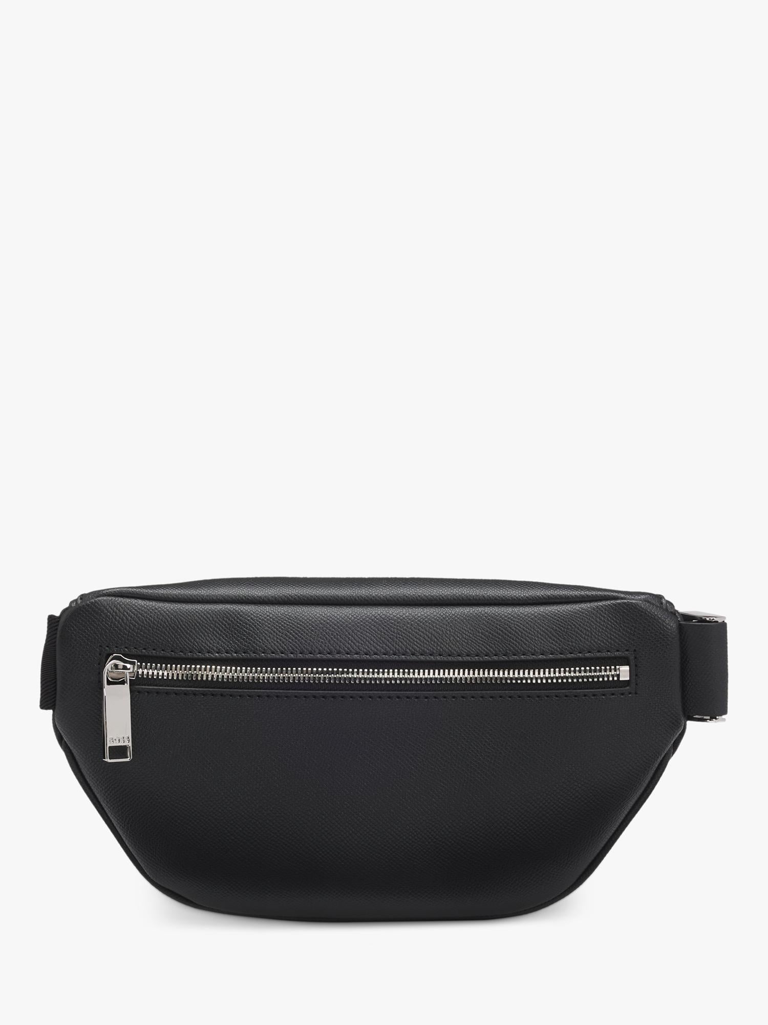 BOSS leather bum bag black (British brand)