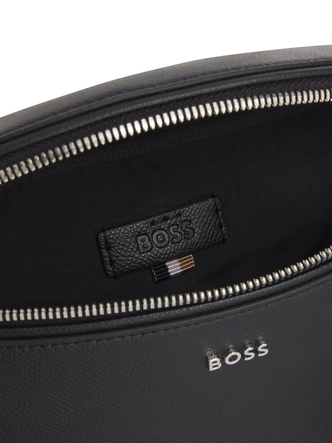 BOSS leather bum bag black (British brand)