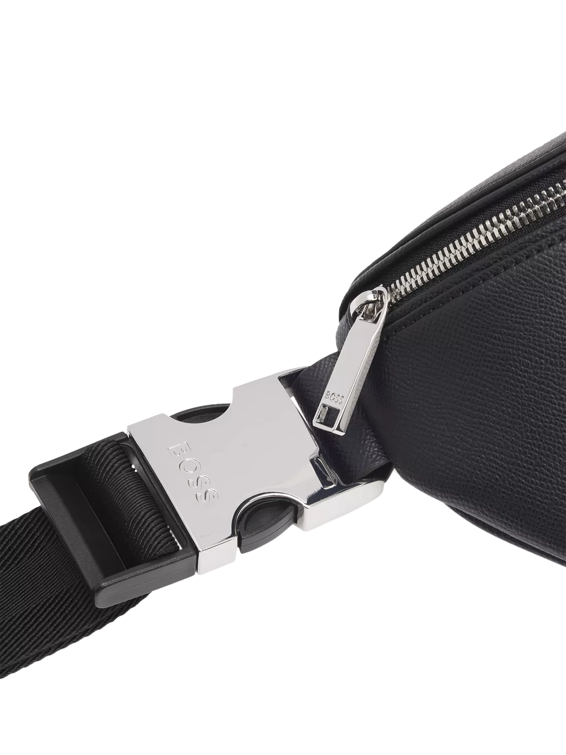 BOSS leather bum bag black (British brand)