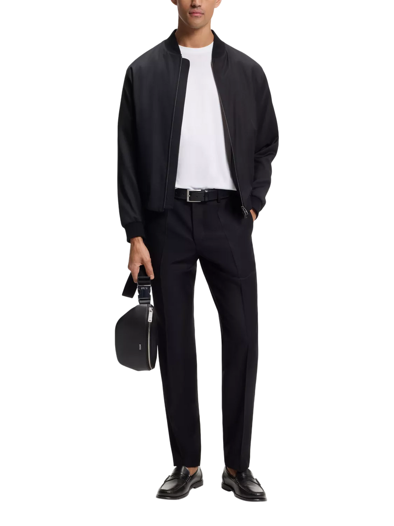 BOSS leather bum bag black (British brand)