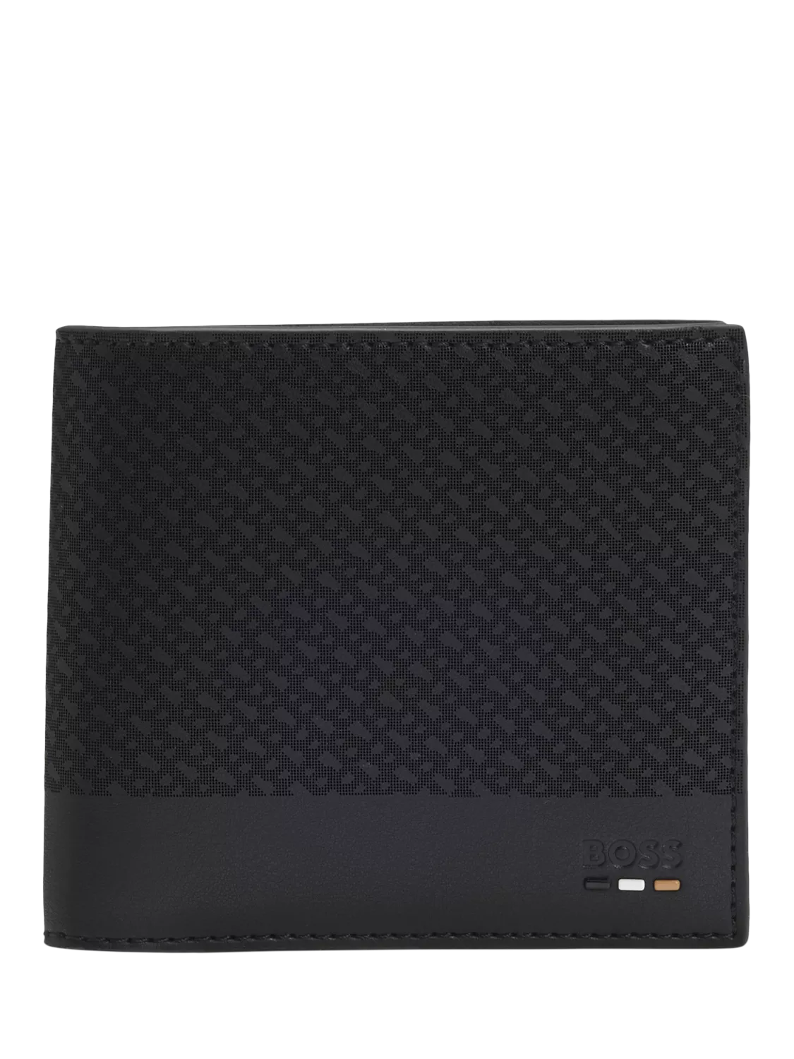 BOSS black wallet with card slots coin pocket, imported from the UK