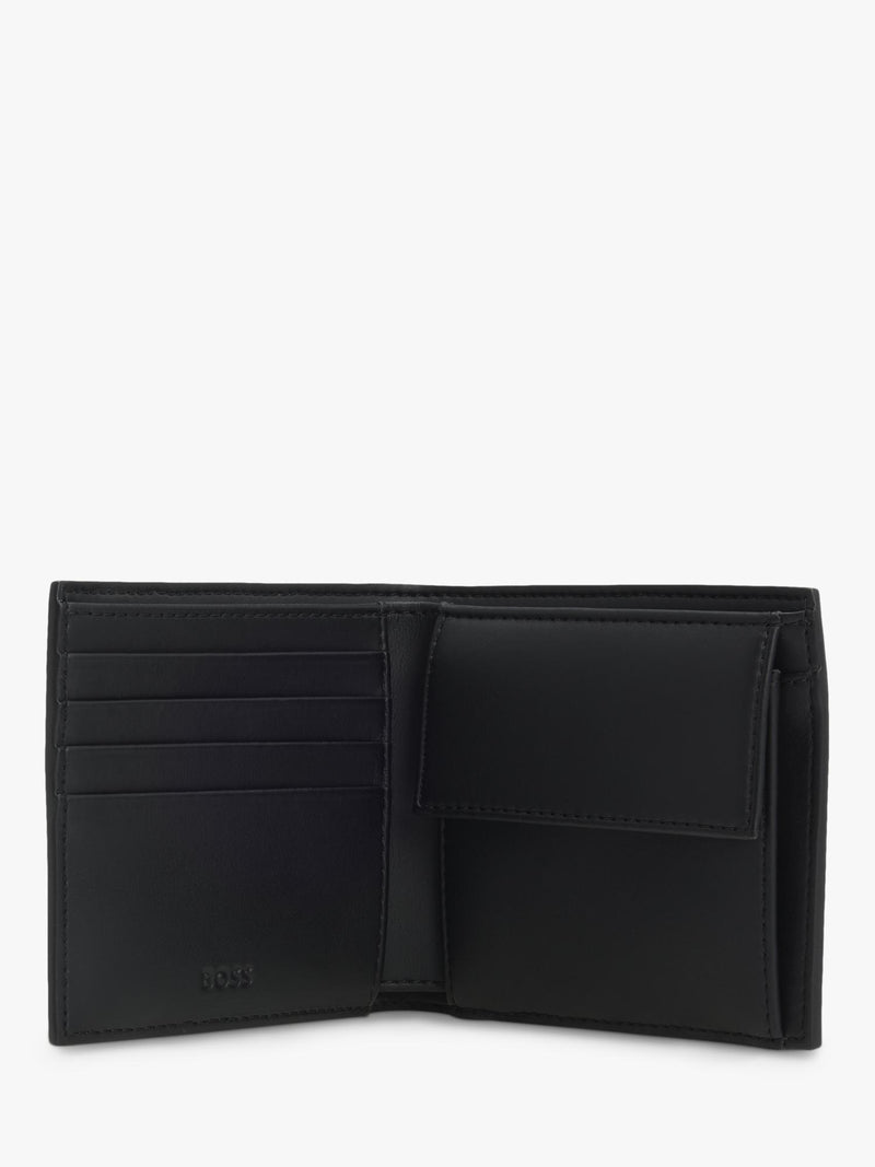 BOSS black wallet with card slots coin pocket, imported from the UK
