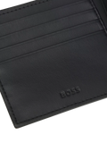 BOSS black wallet with card slots coin pocket, imported from the UK