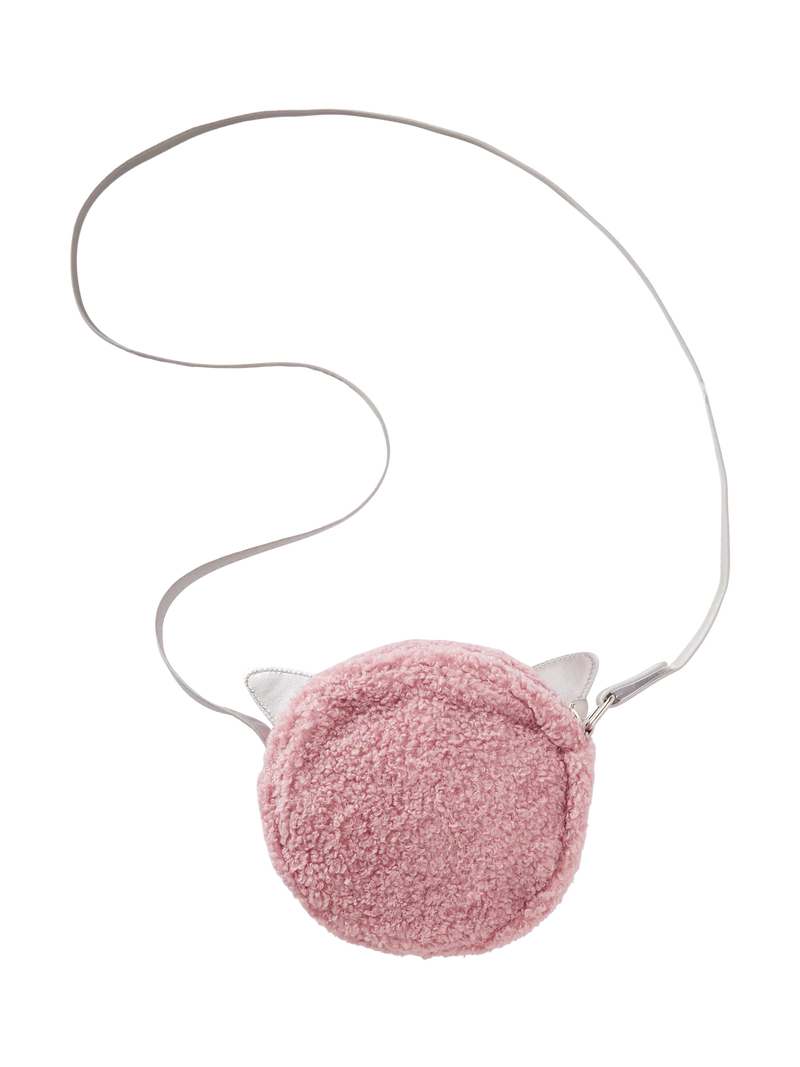 Benetton kids circular teddy bag pink (British brand)