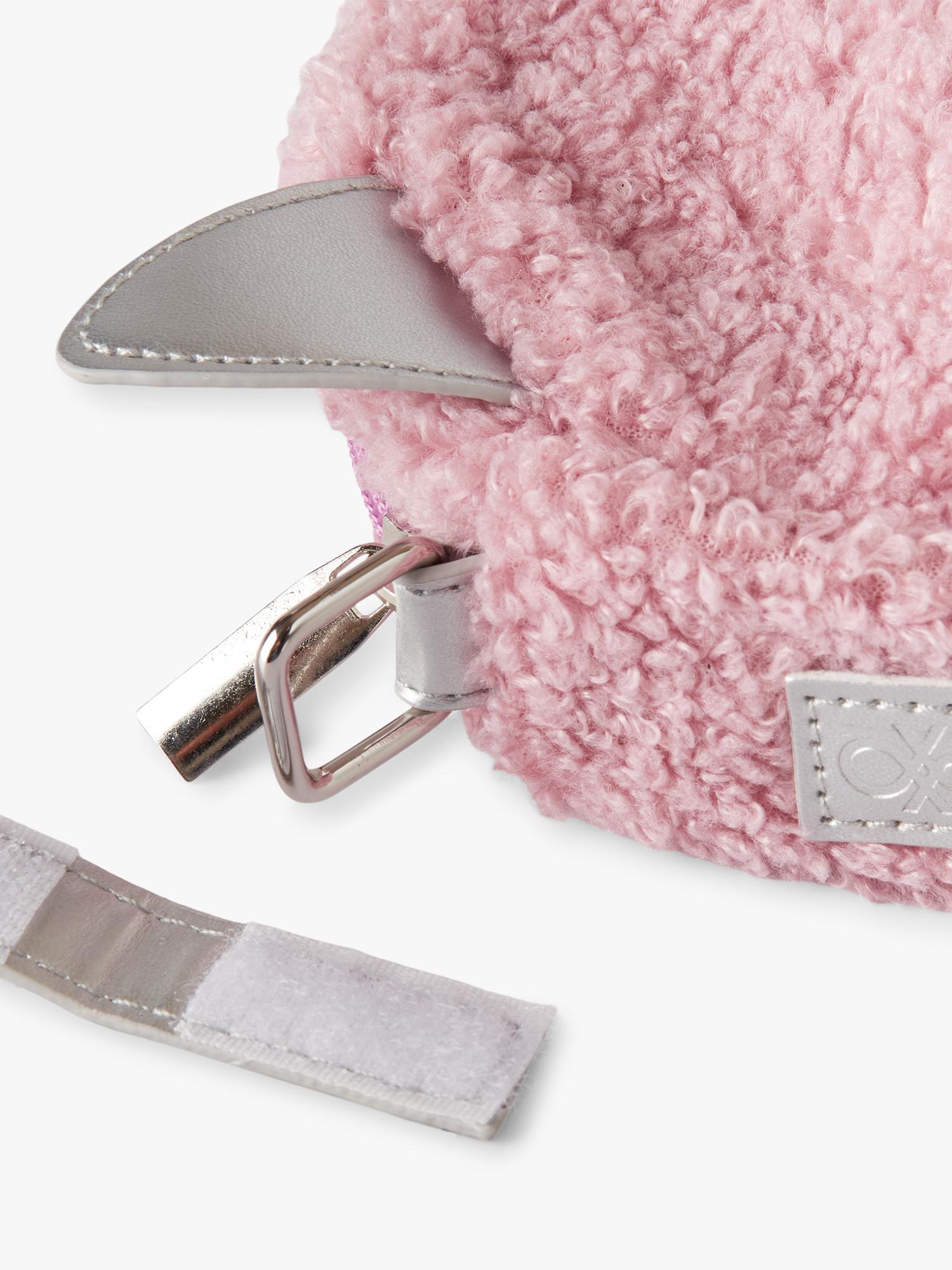 Benetton kids circular teddy bag pink (British brand)