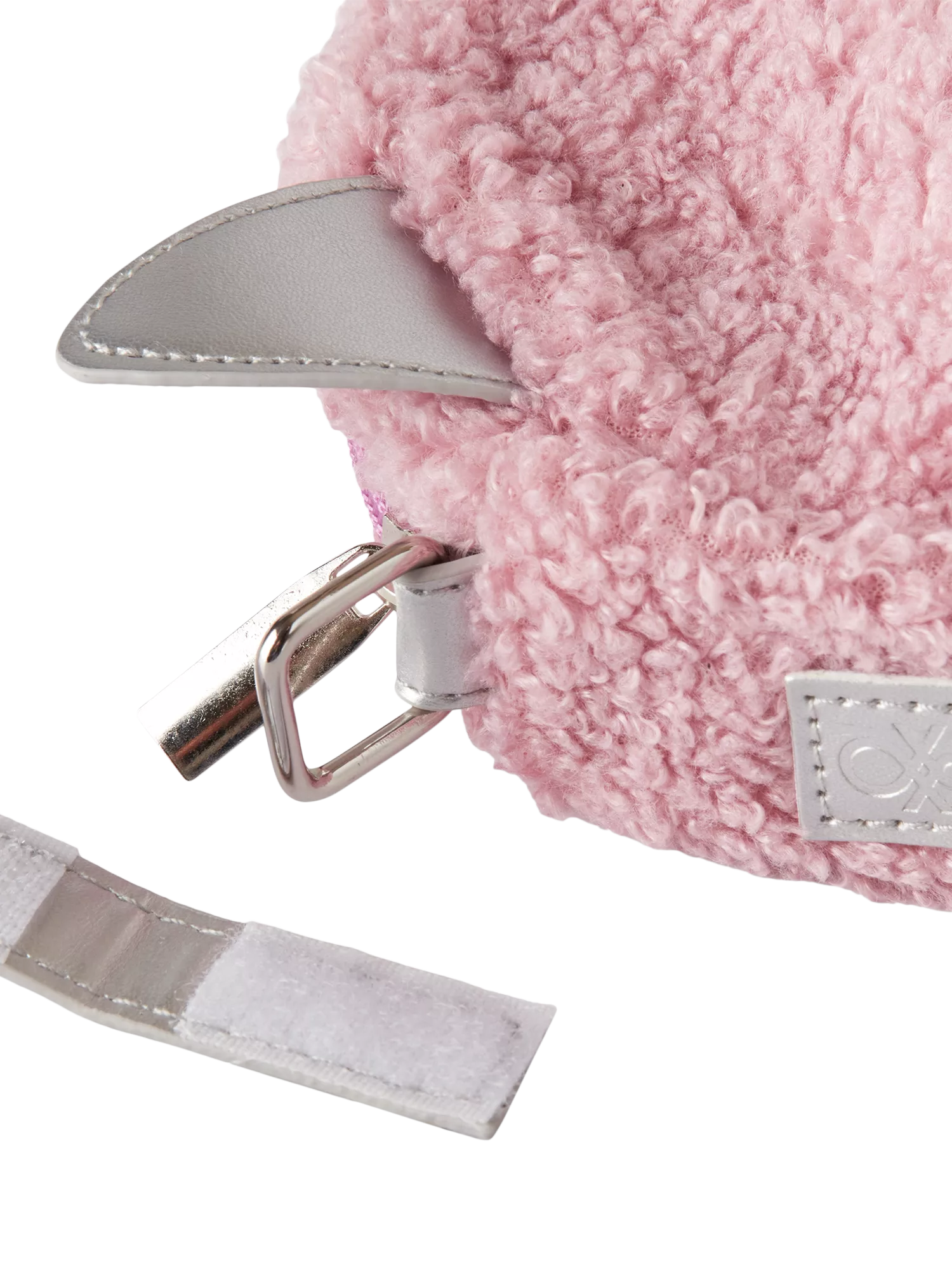 Benetton kids circular teddy bag pink (British brand)