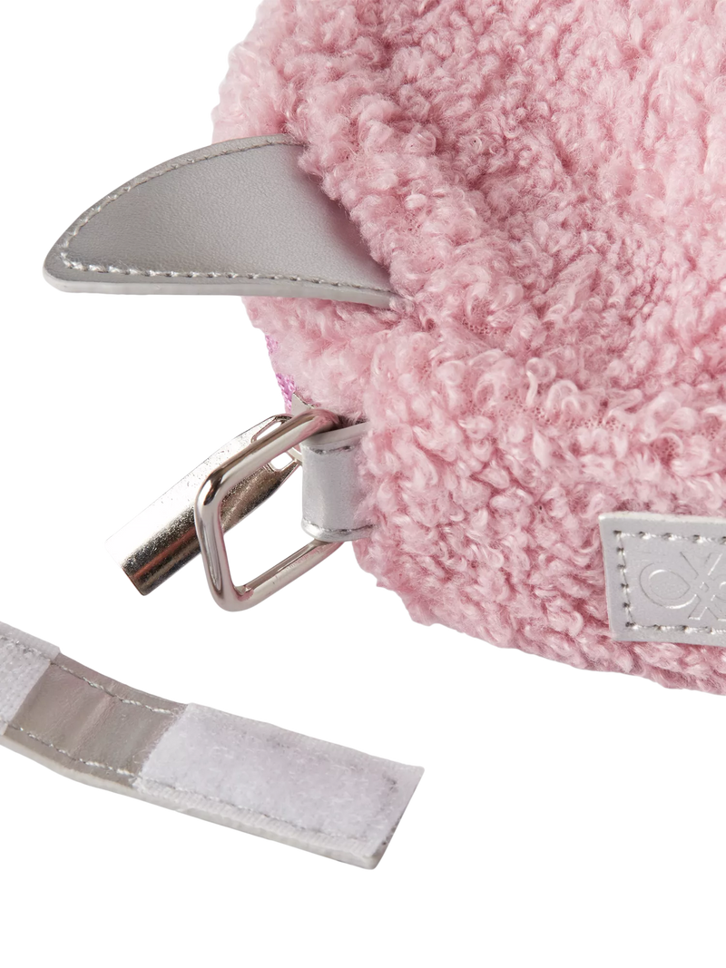 Benetton kids circular teddy bag pink (British brand)