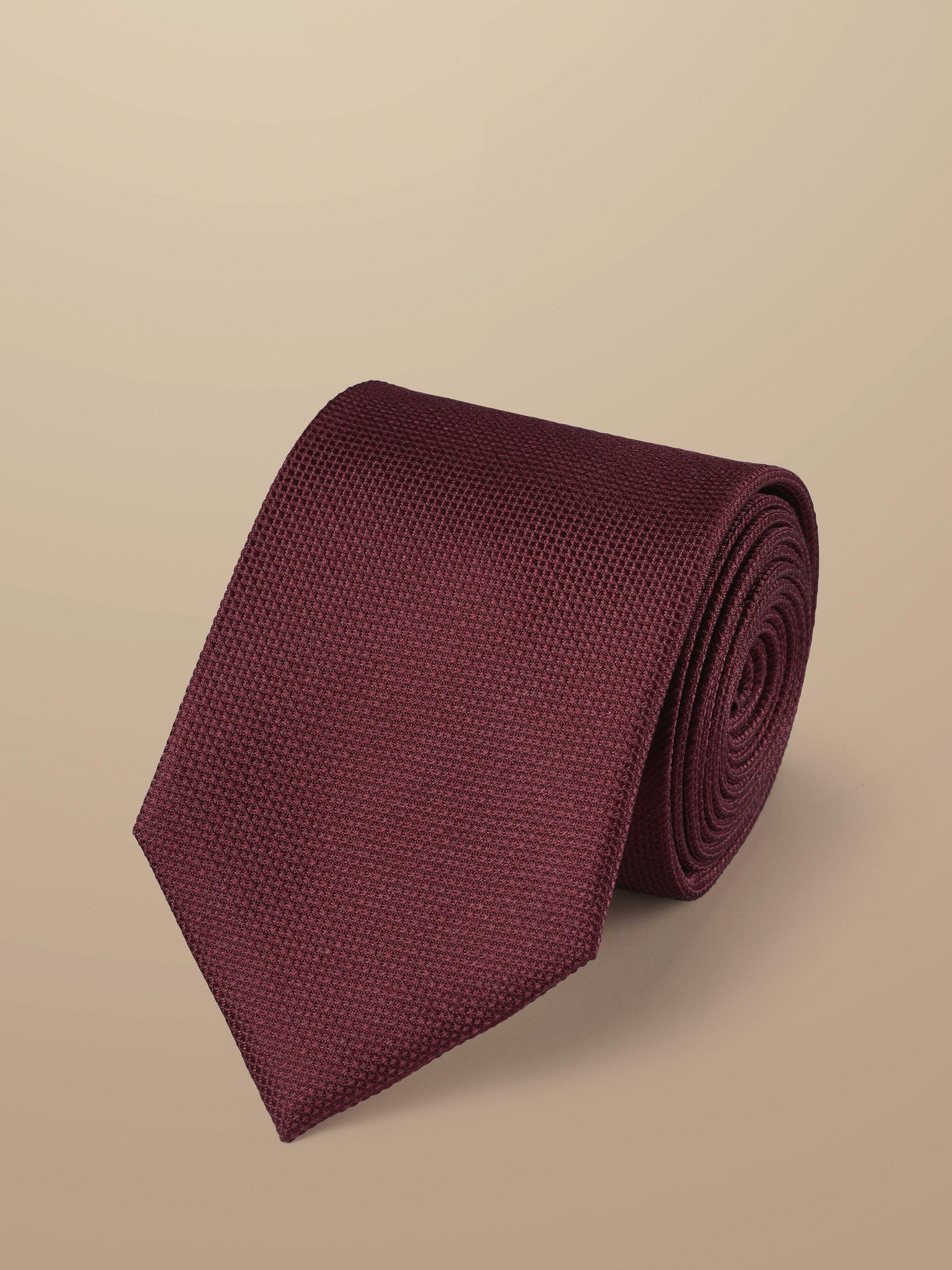 Charles Tyrwhitt textured silk tie (British brand)