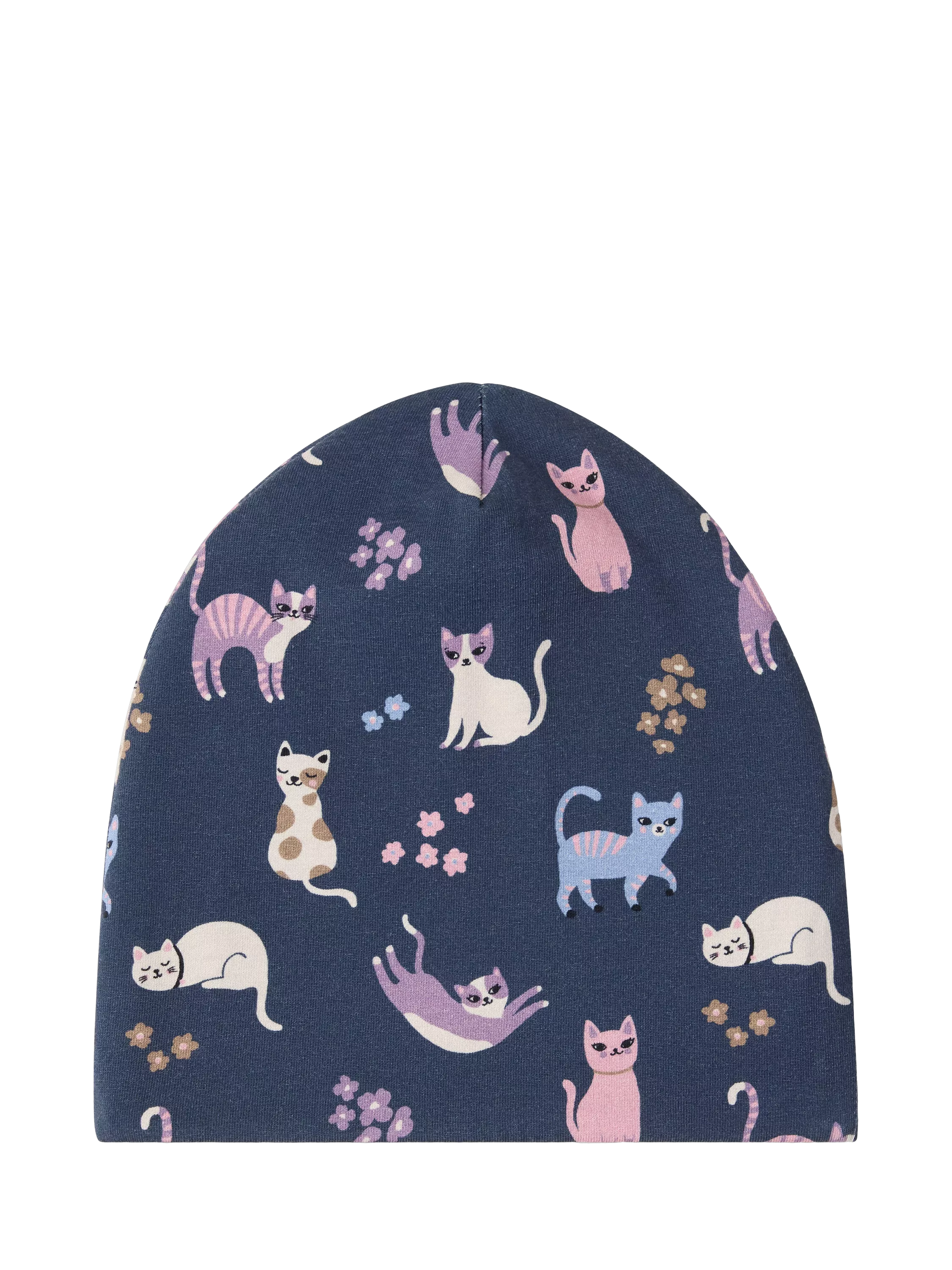 Lindex kids cat beanie hat dark blue, UK version