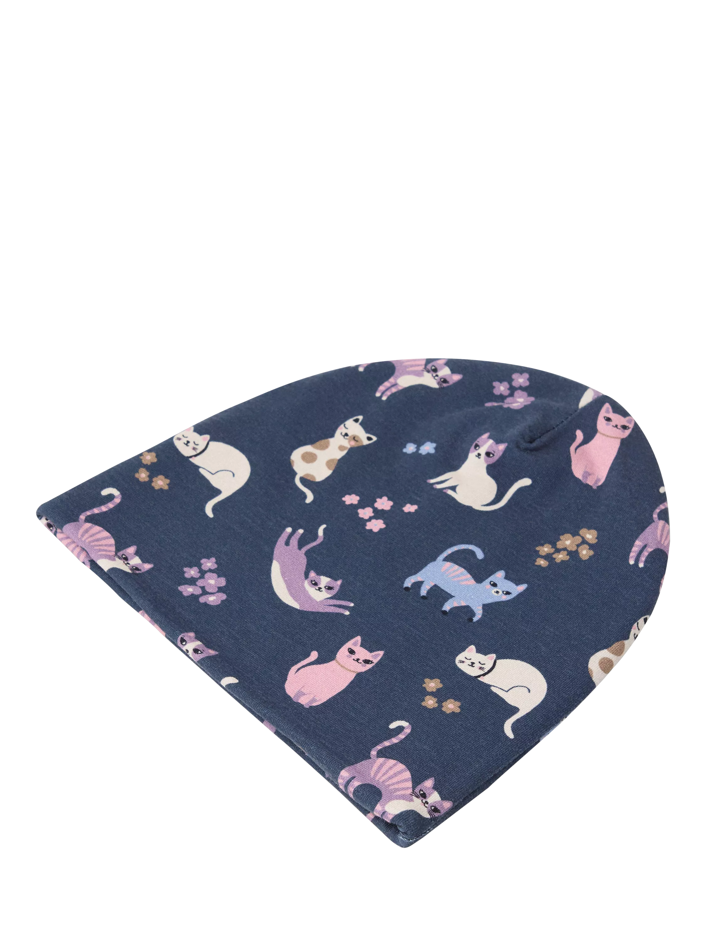Lindex kids cat beanie hat dark blue, UK version