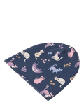 Lindex kids cat beanie hat dark blue, UK version
