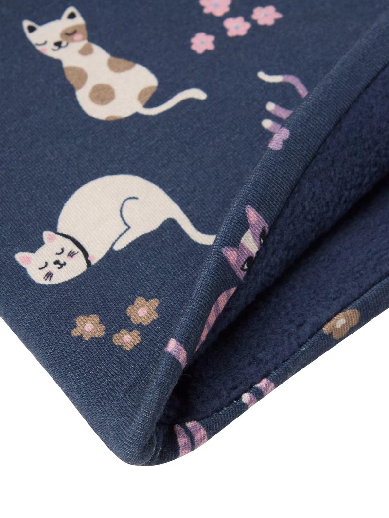 Lindex kids cat beanie hat dark blue, UK version