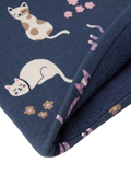 Lindex kids cat beanie hat dark blue, UK version