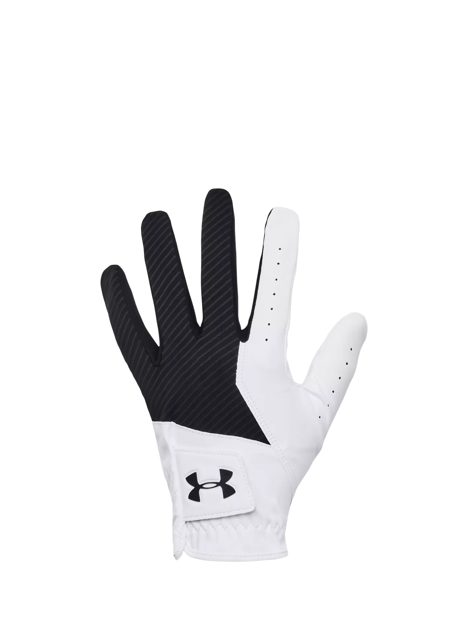 Under Armour Medal Golf Gloves Black White, UK version