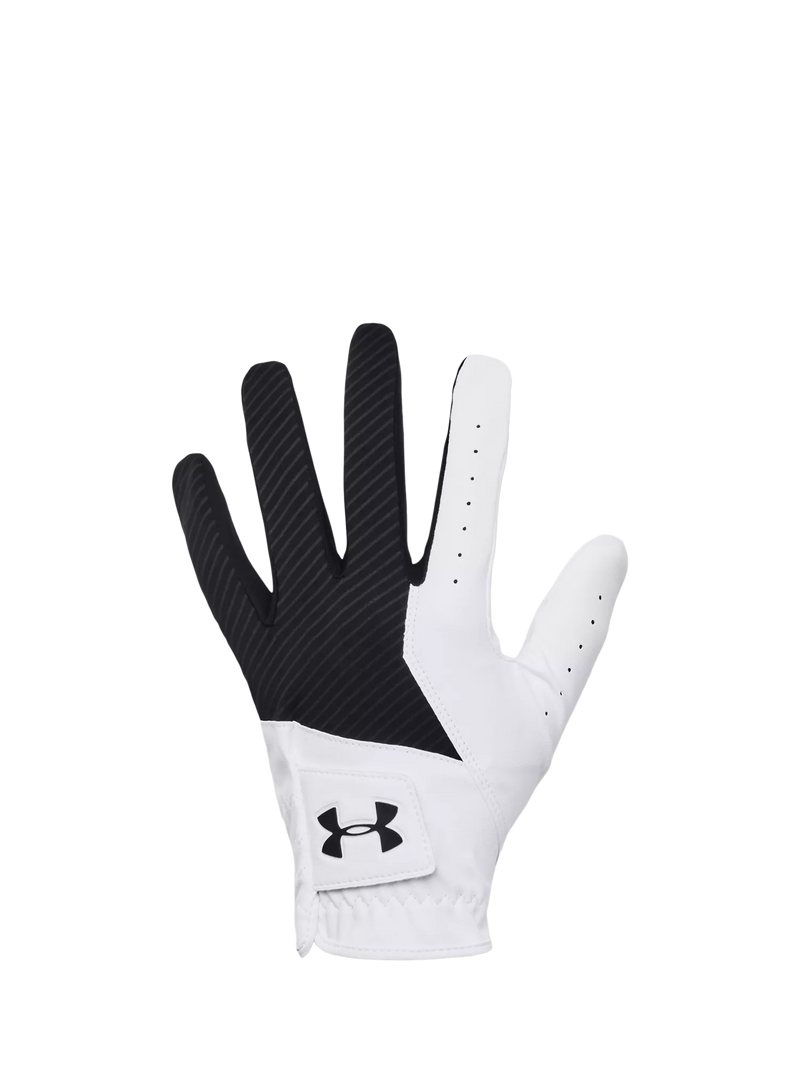 Under Armour colour block sports gloves black white - British product