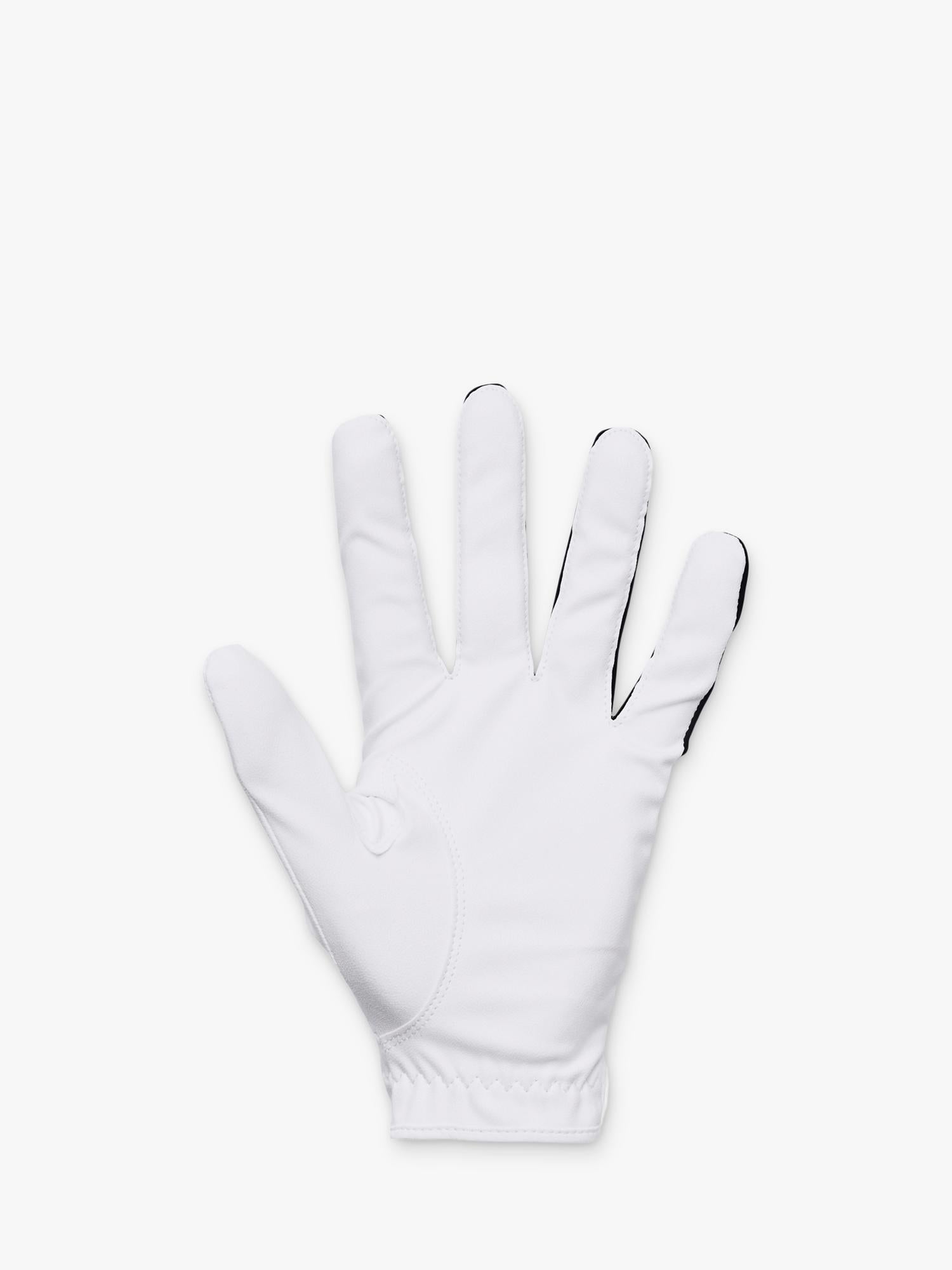 Under Armour colour block sports gloves black white - British product