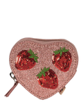 Konges Sløjd kids strawberry wallet with glitter finish (British brand)