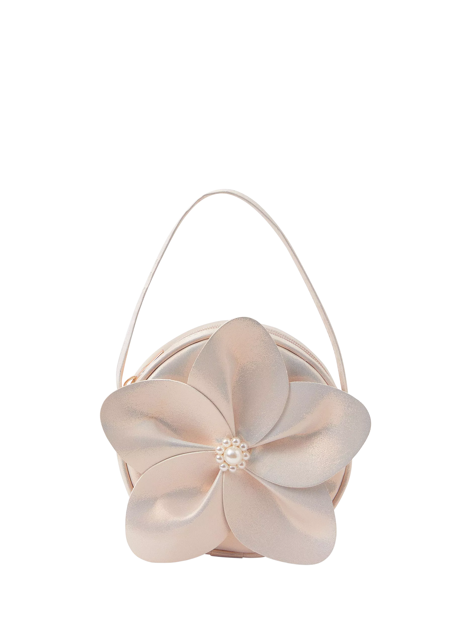 Angels by Accessorize gold flower applique kids bag, UK version