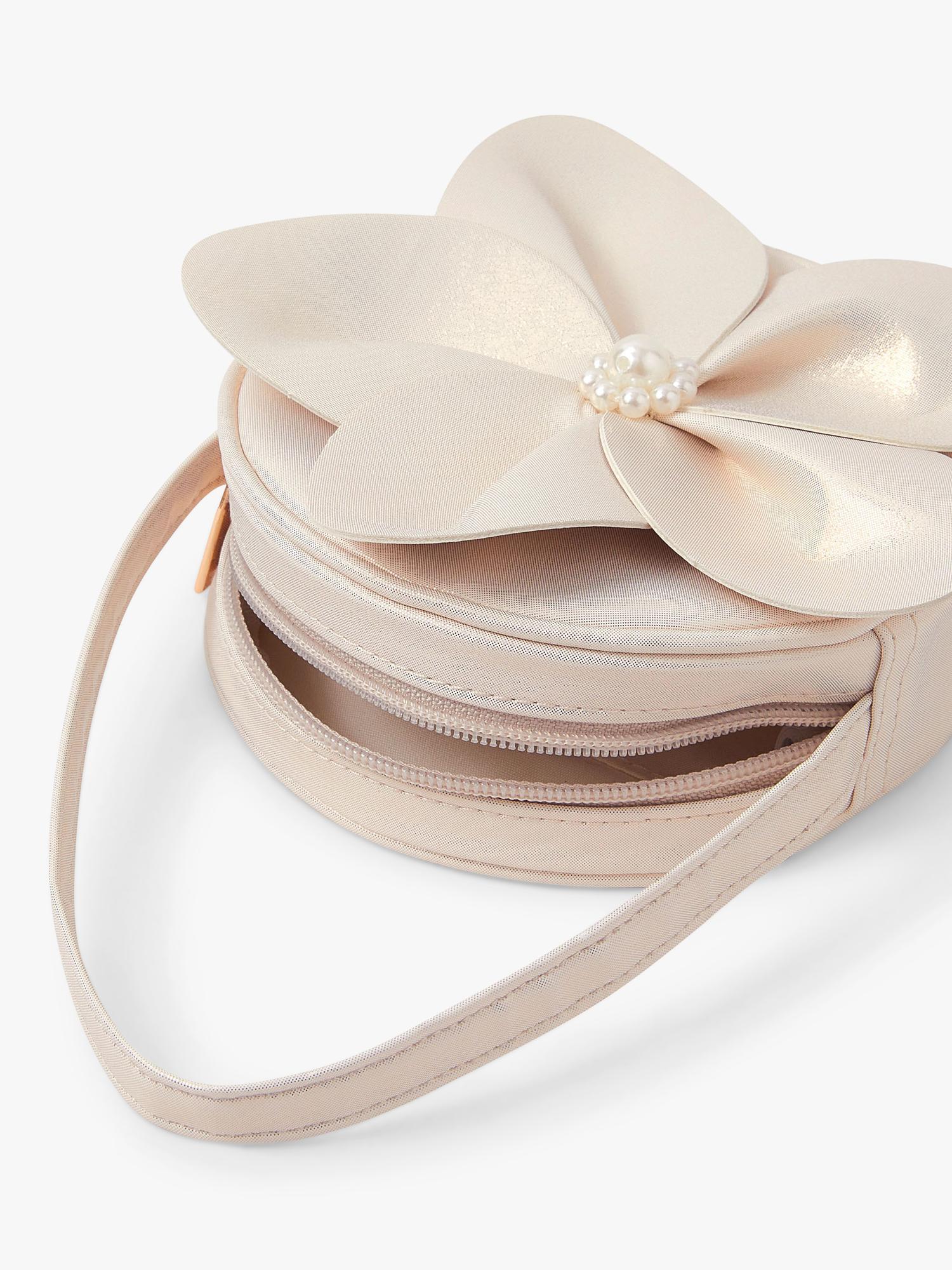 Angels by Accessorize gold flower applique kids bag, UK version