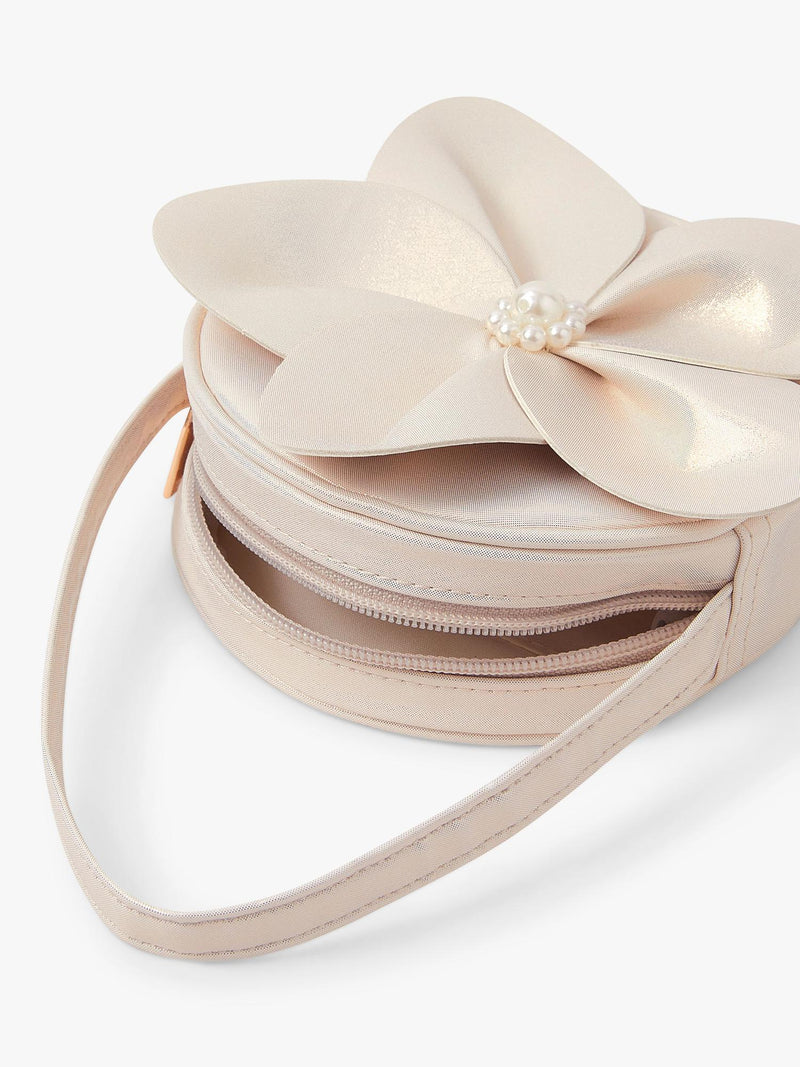 Angels by Accessorize gold flower applique kids bag, UK version
