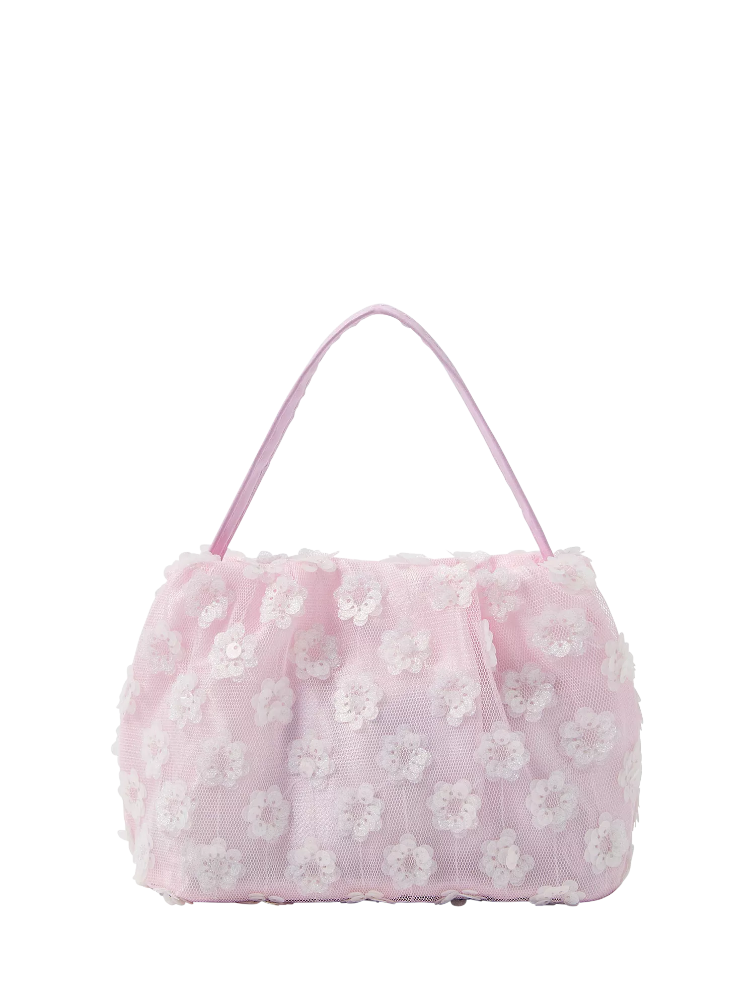 Angels by Accessorize pink sequin mesh bag, imported from the UK