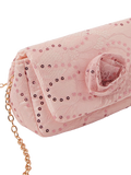 Angels by Accessorize kids pink lace sequin crossbody bag (British brand)