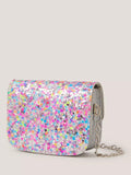 Monsoon kids mini cross body bag with sequin confetti, imported from the UK