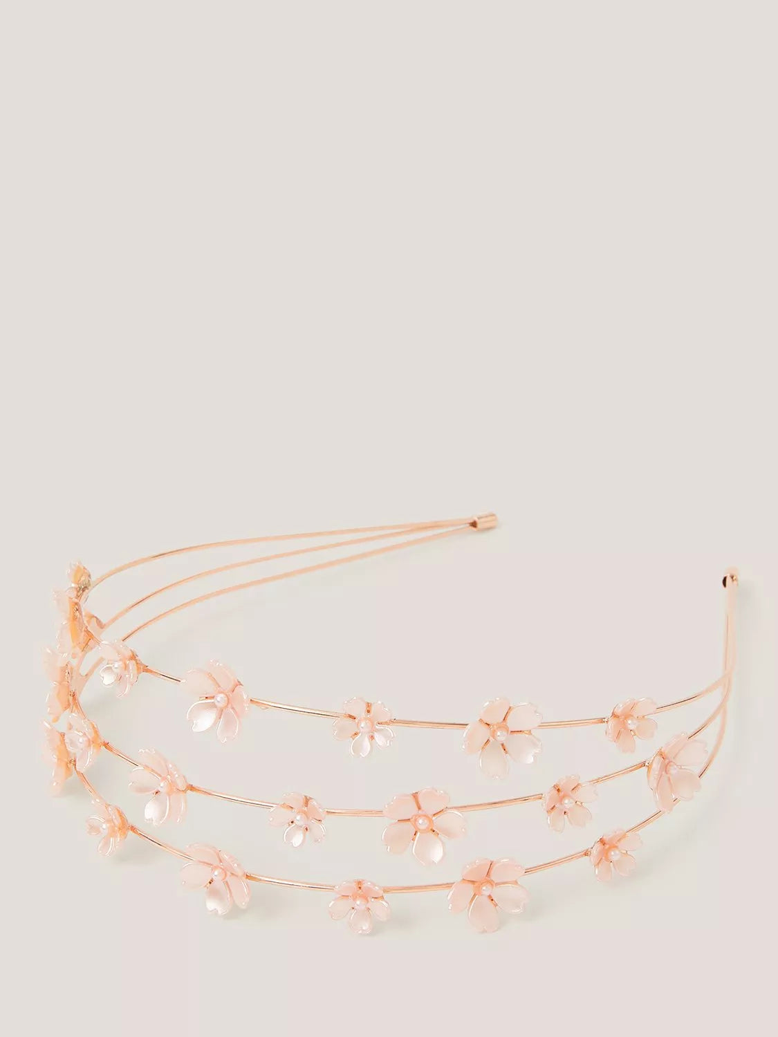 Monsoon kids flower pearl headband in pink, UK version